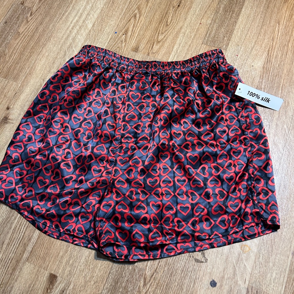 100% Heart Silk Boxers
